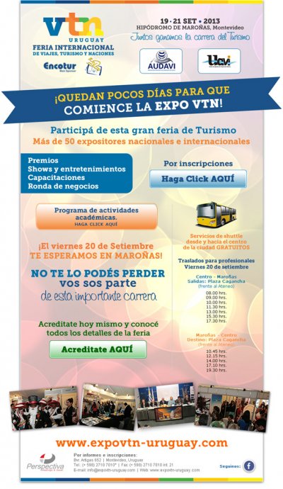Quedan pocos d&iacute;as para la Expo VTN Uruguay