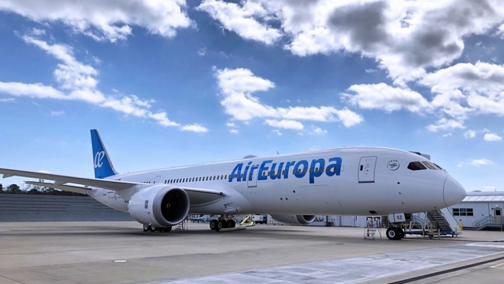Air Europa cumple su plan de ampliaci&oacute;n de flota al incorporar un nuevo Boeing 787