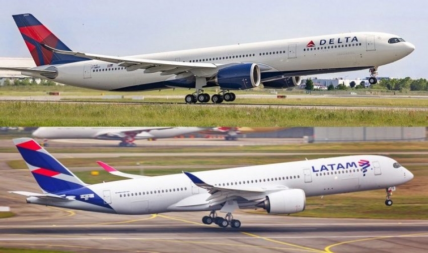 Delta y LATAM firman acuerdo comercial transamericano