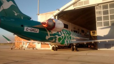 Y se va el cuarto de los CRJ 900 NG de PLUNA