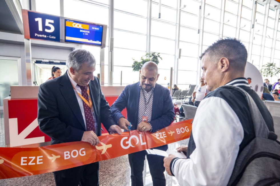 GOL inaugur&oacute; su nueva ruta que une Buenos Aires con Bogot&aacute;