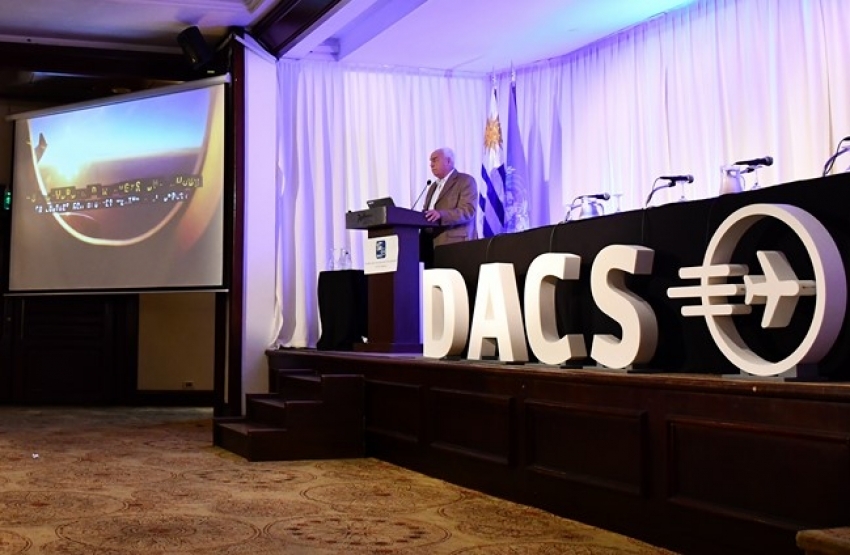 Ex Ministro de Transporte Víctor Rossi en el DACS de abril de 2019