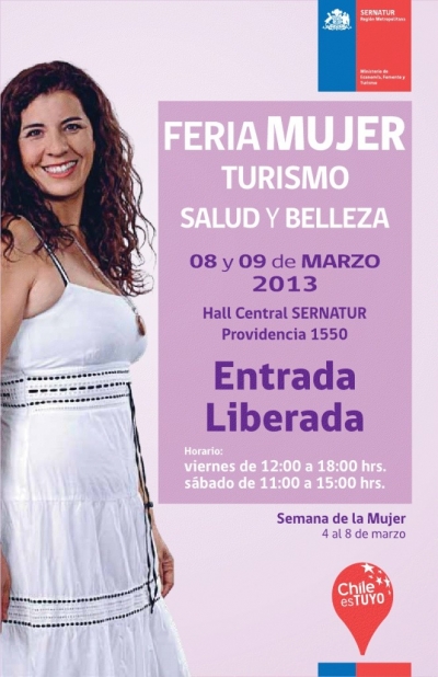 Sernatur y Sernam Metropolitanos lanzan Feria Mujer: turismo, salud y belleza