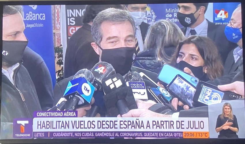 Canciller&iacute;a uruguaya preautoriza a Iberia a operar desde Madrid a partir del 5 de julio