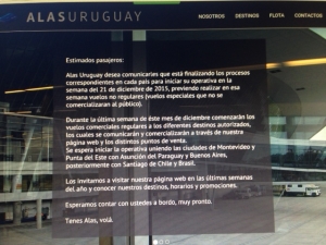 Alas Uruguay tiene atrasada hasta su p&aacute;gina web