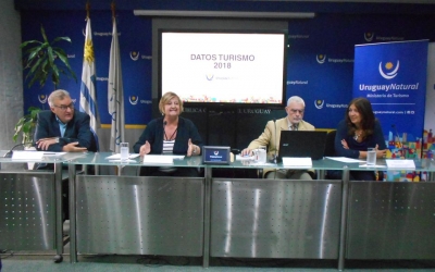 Carlos Fagetti, Director Nacional de Turismo; Liliam Kechichian, Ministra de Turismo; Benjam&iacute;n Liberoff, Subsecretario de Turismo; Hyara Rodriguez, Directora General de Secretar&iacute;a.