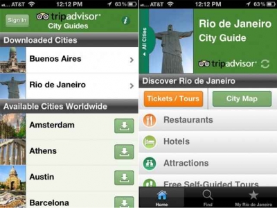 Las App TripAdvisor, est&aacute;n disponibles para 50 destinos