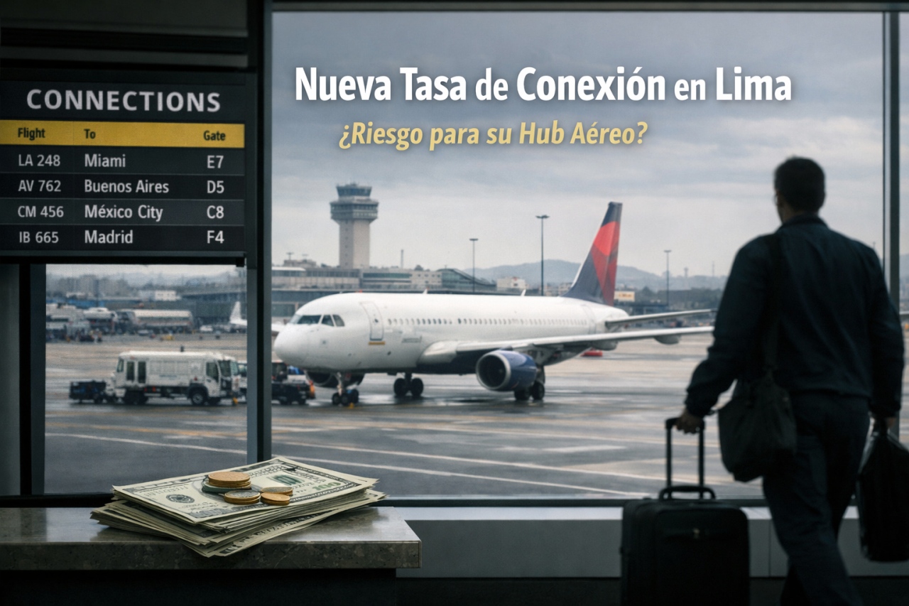 La nueva tasa de conexi&oacute;n en Lima y el riesgo para su hub a&eacute;reo