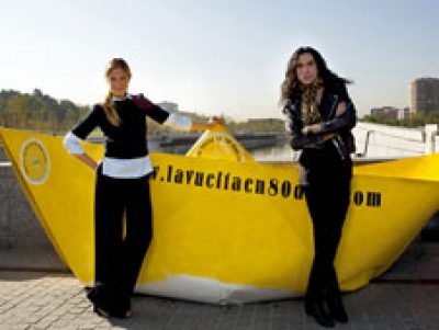 Los padrinos Klein y Vaquerizo