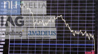 Las cotizadas tur&iacute;sticas caen un 41% en bolsa en 2011