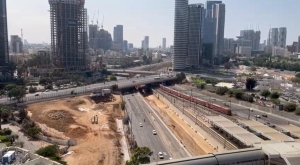 La imagen que ve&iacute;amos desde el piso 16 del hotel