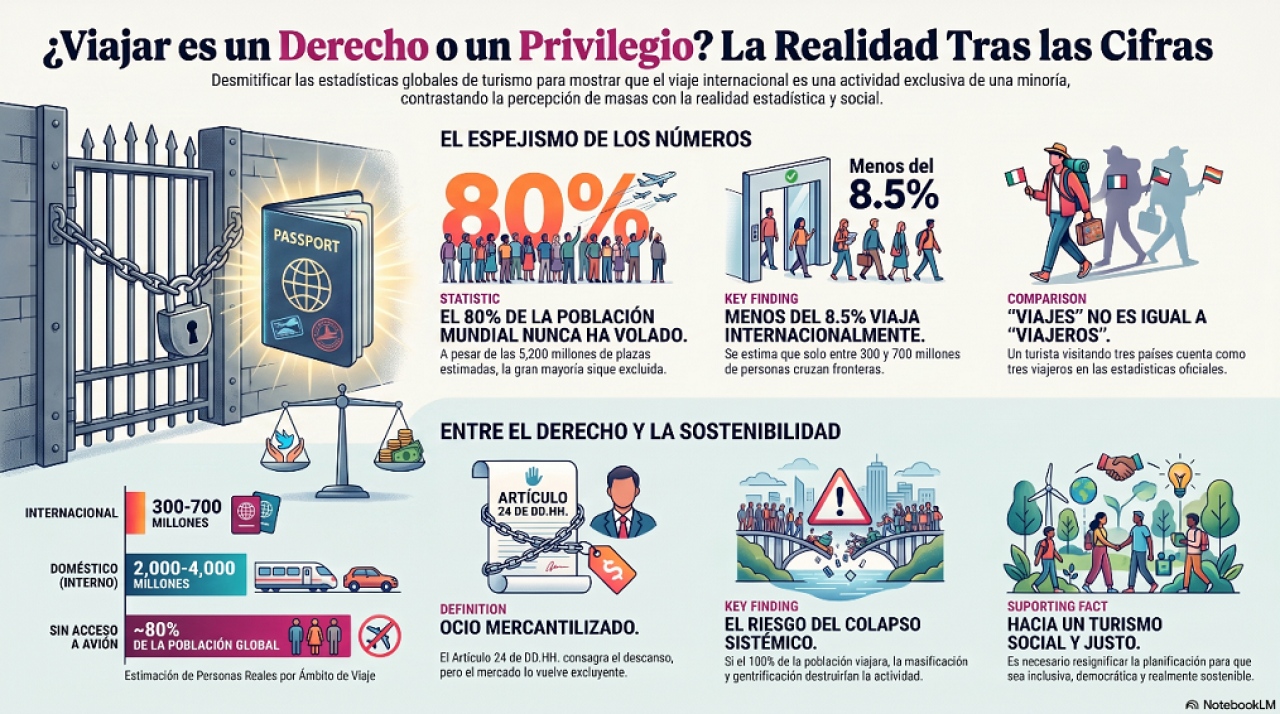 Viajar sigue siendo un privilegio para pocos