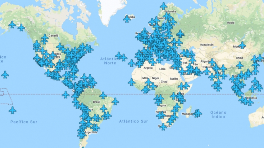 El mapa de WiFox te dice cu&aacute;l es la contrase&ntilde;a del wifi de cualquier aeropuerto del mundo