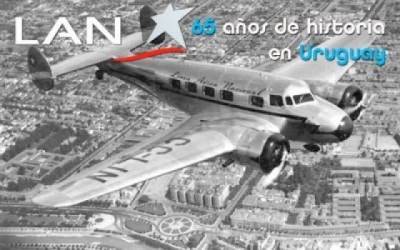 Lan: 65 a&ntilde;os uniendo a Chile con Uruguay y el mundo