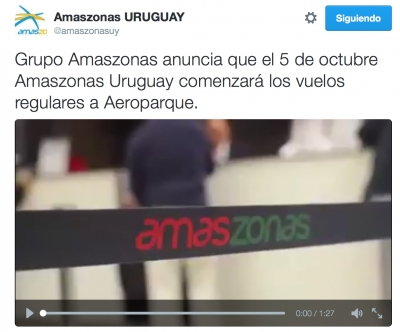 Amaszonas a Aeroparque el 5 de octubre