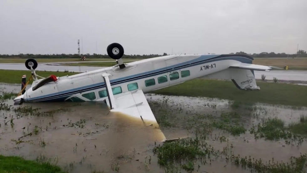 Efecto del viento en aeropuerto San Fernando