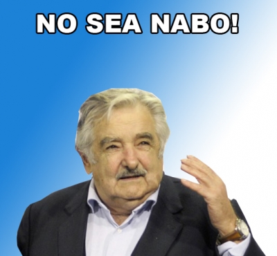 Con todo respeto: "no sea nabo"