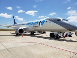 Lleg&oacute; a Carrasco nuevo avi&oacute;n de Amaszonas Uruguay