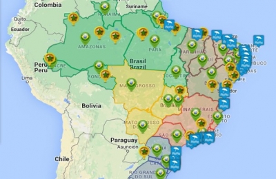 Brasil disminuye su mapa tur&iacute;stico