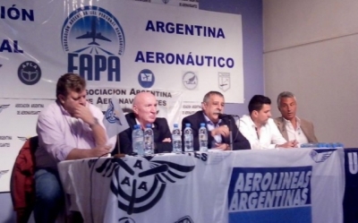 Plan de lucha de los gremios aeron&aacute;uticos argentinos