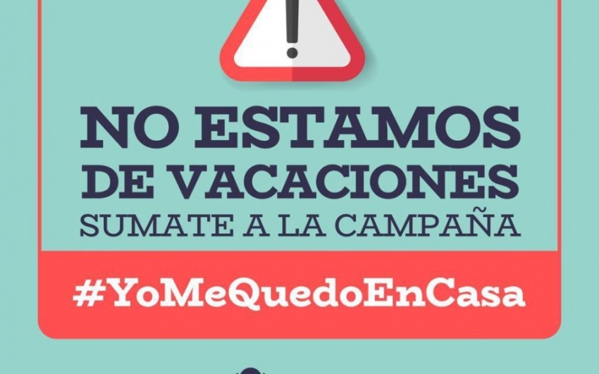 No estamos de vacaciones, #YoMeQuedoEnCasa