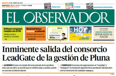 Seg&uacute;n El Observador, LeadGate se va de Pluna