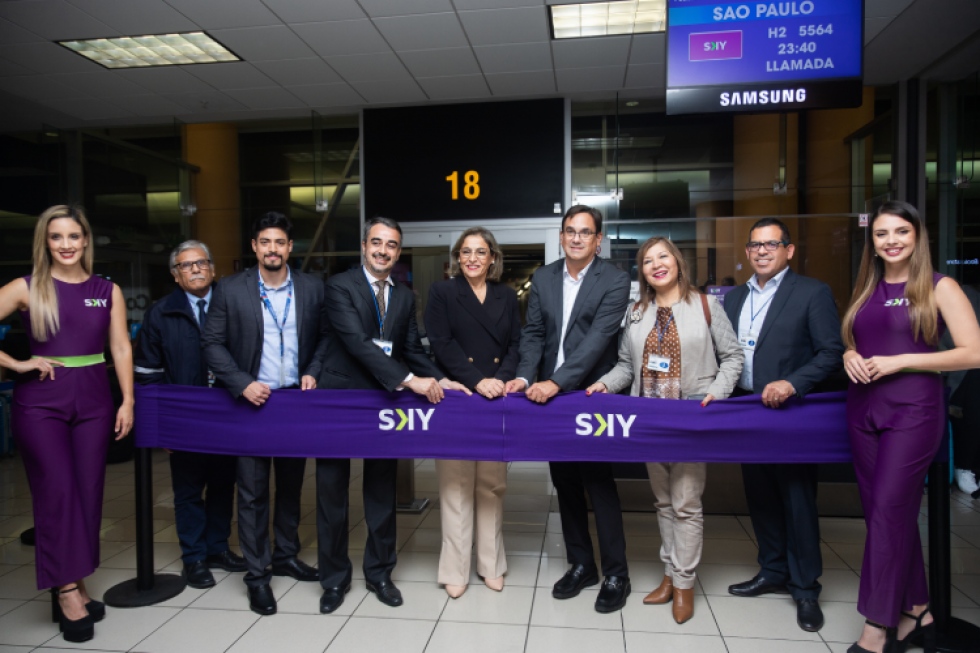 SKY inaugura su nueva ruta entre Lima y San Pablo
