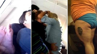 Las vergonzosas pr&aacute;cticas de algunos pasajeros de avi&oacute;n